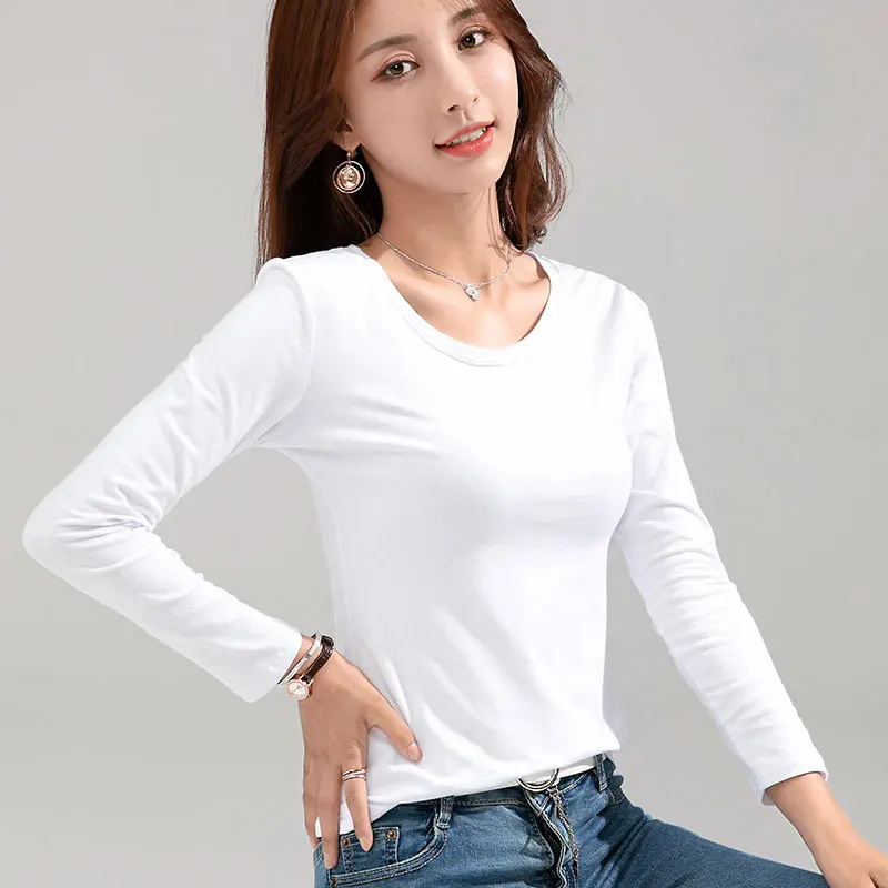 MRMT 2025 브랜드 뉴 여성 티셔츠 슬림 퓨어 코튼 95% 여성 티셔츠 여성용 얇은 흰색 탑 여성 티셔츠