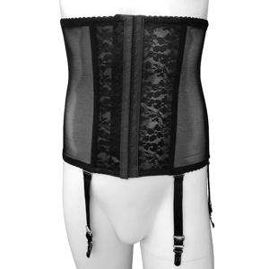 섹시한 시시 레이스 코르셋과 스타킹 멜빵이있는 Bustiers Mens Shapewear 슬리밍 벨트 바디 셰이퍼 피트니스 코르셋 외장