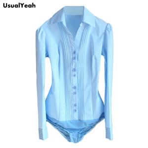 판매 중! 여성용 긴팔 V넥 플리츠 바디 셔츠 블라우스, 여성용 작업복, S-4XL 블랙, 화이트, 블루, SY0091, 신제품