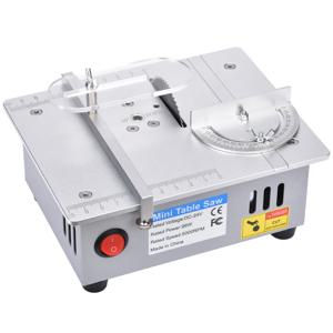 정밀 데스크탑 마이크로 테이블 톱, DIY 아크릴 PCB 절단기, 미니 알루미늄 합금 모델, 소형 전기 톱 모터, DC24V 10A
