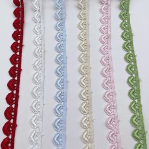 자수 다색 일방적인 러브 레이스 패브릭 트림 리본, DIY 바느질, 수제 의류 공예 재료, 4 야드