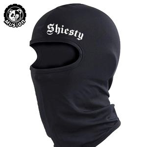 Musion Black 통기성 Balaclava 편지 인쇄 사이클링 야외 스포츠 훈련을위한 오토바이 페이스 마스크 모자를 쓰고 있죠
