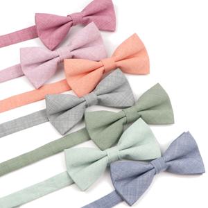 새로운 고품질 수제 부모-자식 Bowtie 솔리드 ​​컬러 귀여운 사랑스러운 가족 나비 와인 레드 그린 오렌지 Cravats 선물
