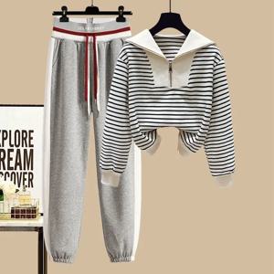 여성 운동복 2 조각 세트 캐주얼 스포츠 복장 Tracksuit 운동복 + 조깅 바지 바지 2023 패션 겨울 운동복