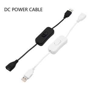 스위치 온 오프 케이블 포함 USB 케이블, USB 램프용 익스텐션 토글, USB 선풍기 전원 공급 장치 라인 내구성 어댑터 J17, 28cm