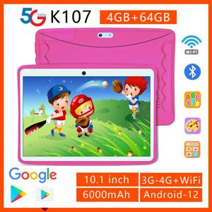 BDF 안드로이드 12 어린이 태블릿, 10.1 인치, 4GB, 64GB, 와이파이, 3G, 4G, LTE 인터넷, 구글 플레이 태블릿, 어린이 학생 교육용 선물