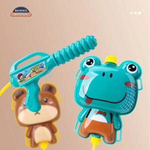 어린이 여름 물총 야외 해변 물 전투 Wimming 풀 파티 배낭 스프레이 물총 만화 동물 물총