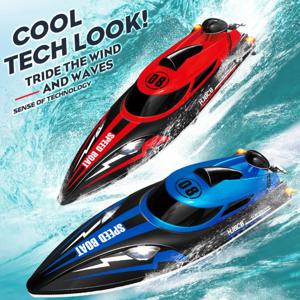 HJ808 RC 배터리 보트 2.4Ghz 25 km/h 고속 원격 제어 레이싱 선박 수속 보트 어린이 모델 장난감