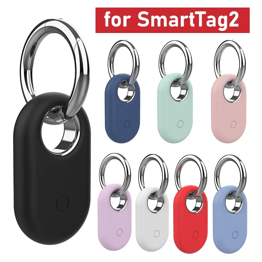 삼성 갤럭시 SmartTag 2 로케이터 추적기 키체인 안티 스크래치 보호 커버에 대한 1-2Pcs 케이스 홀더