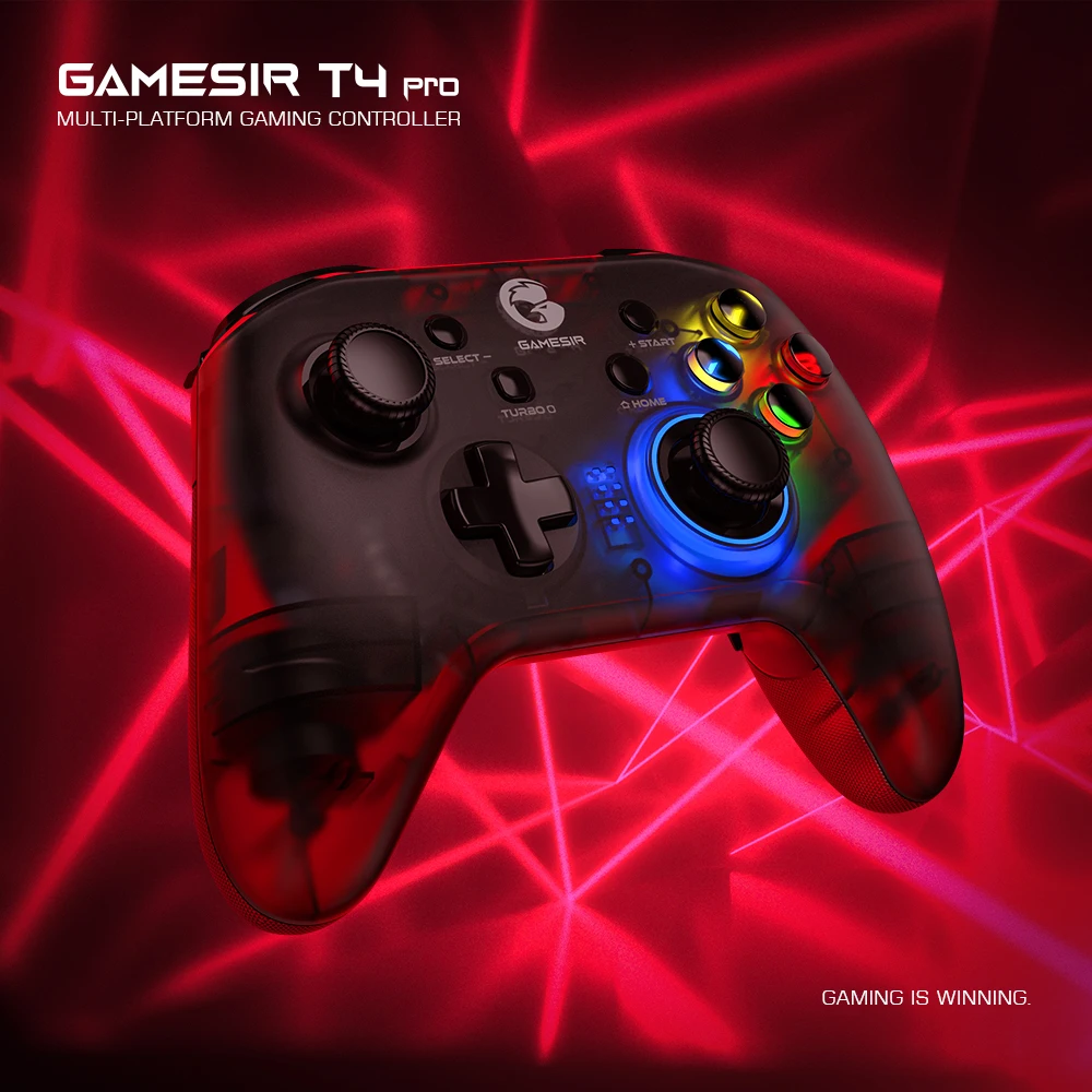 GameSir T4 Pro 2.4G 무선 모바일 컨트롤러 블루투스 게임패드(Nintendo 스위치용 6축 자이로 포함) Android iPhone PC 조이스틱