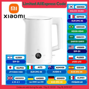 XIAOMI MIJIA 일정한 온도 전기 주전자 2 스테인레스 스틸 1800W LED 디스플레이 4 개의 보온병 모드 220V 주전자 차 커피
