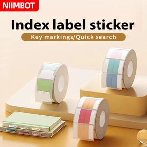 NIIMBOT 인덱스 지능형 프린터 열 라벨 스티커 B21 B3S B1 B203 컬러 라벨 스티커 자체 접착 라벨 w에 적합