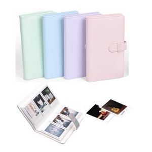 108 시트 Fujifilm Instax Mini 12 용 휴대용 3 인치 사진 앨범 컬렉션 그린 핑크 티켓 카드 컬렉션 도서