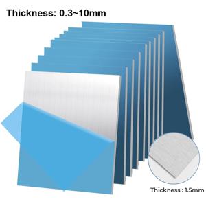 1/5 조각 알루미늄 플레이트 두께 0.3-10mm 효과 보호 알루미늄 플레이트 금속 플레이트 전기 절단 프레임 금속 플레이트