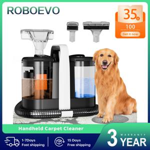 ROBOEVO 스팟 클리너 600/450W 15/11KPa 소파 커튼 스프레이 흡입 통합 기계 청소 기계 용 휴대용 카펫 클리너