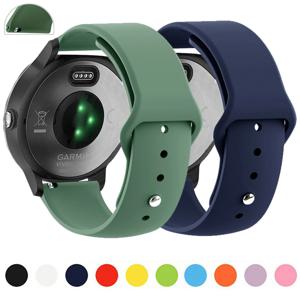 Garmin Vivoactive 3 4 밴드 시계 Venu 2 SQ Forerunner 645 손목 밴드 팔찌 Garmin Forerunner 245 용 20mm 22mm 실리콘 스트랩