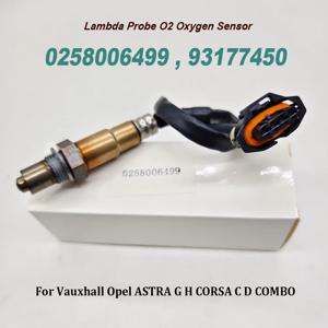 0258006499   Vauxhall Opel ASTRA G H CORSA C D 콤보 MERIVA CORSAVAN Mk용 람다 프로브 O2 산소 센서 13103981 93177450