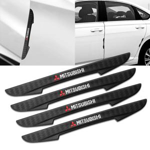 Mitsubishi Ralliart Lancer EX Outlander ASX 경쟁을위한 4Pcs 자동차 스타일링 도어 사이드 에지 충돌 방지 범퍼 스트립 스티커