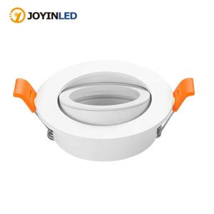 고품질 알루미늄 라운드 GU10 MR16 조정 가능한 스포트 조명기구 LED 통 천장 스포트 라이트 프레임
