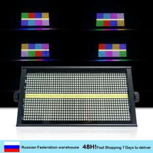 RGBW 8+8 LED 스트로브 라이트 DMX512 경마 워시 스트로브 무대 효과 3IN1 DJ 디스코 웨딩 파티 바