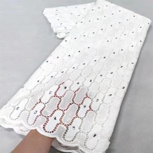 이브닝 원피스 A203-5 화이트 레이스 원단, 2025 하이 퀄리티 레이스, 럭셔리 레이스 원단 코드, 이브닝 레이스 원단, 5 야드
