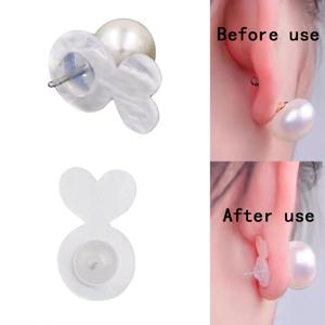 10-20pcs 귀 뒤로 Stoppers 실리콘 귀 플러그 차단 된 모자 무거운 귀걸이에 대 한 지원 귀걸이 리프터 보석 액세서리 만들기