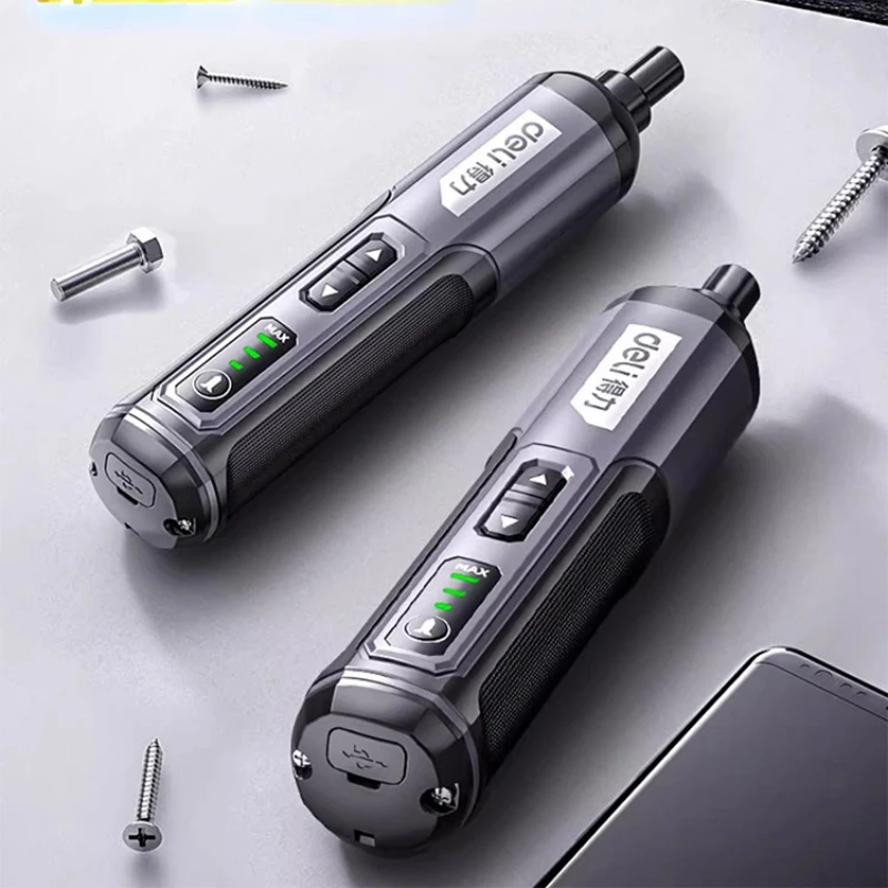 미니 전기 스크루 드라이버 세트 USB 충전식 2000mah 조정 전원 드릴 다기능 분해 토크 수리 도구 키트
