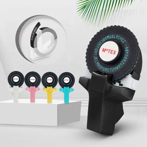 미니 라벨 프린터 메이커 Motex E101 Dymo 라벨러 휴대용 3D 엠보싱 타자기 B90 Dymo 12965 라벨링 기계 교체
