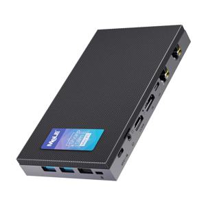MeLE QuieterDL 팬리스 미니 PC 2.5Gb 듀얼 LAN N100 마이크로 PC USB-C HDMI2.0+DP1.4 트리플 디스플레이 데스크탑 컴퓨터