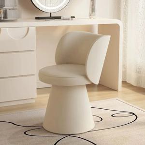 Dressing Stool  Light Luxury  Premium  Cream Wind  Master Bedroom  Small Apartment Backrest  Nail Salon Internet Celebrity