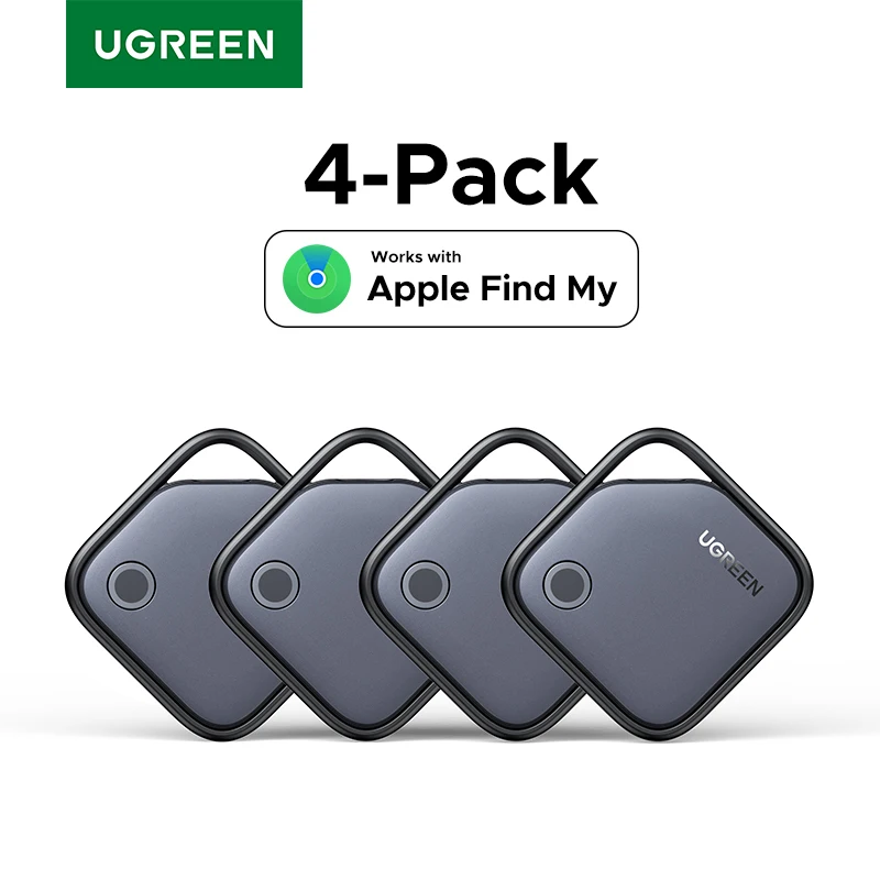 UGREEN 스마트 블루투스 추적기, 키 찾기 항목 찾기 SmartTag 최대 2년 배터리 전화 찾기(Apple Find My(IOS만 해당)용)