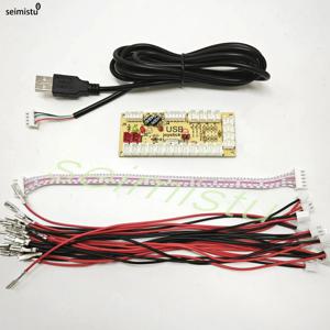 DIY 아케이드 usb 제로 지연 인코더 PC-조이스틱 아케이드 로커 회로 기판 제어 모듈 PS2 PS3 케이블 푸시 버튼