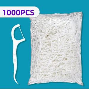 YS00060-100-1000개 치실 픽, 치아 픽, 치아 청소 치간 브러쉬, 일회용 구강 위생 관리