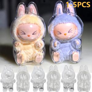 2025 LABUBU 클리어 마카롱 케이스 더스트 케이스 Popmart 버블 마트 인형 액세서리 엘프 인형 커버 보관함 크리스마스 새해 선물