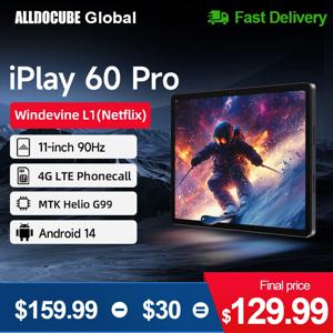 Alldocube iPlay60 PRO 태블릿 90Hz 화면 MTK G99 안드로이드 14 6GB RAM+6GB 가상 메모리+128GB ROM Widevine L1 4G LTE 4 스피커