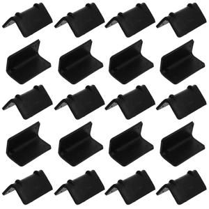 100pcs 25mm 두꺼운 검은 패딩 플라스틱 코너 보호기 배송 골판지 경비원 가장자리 보호기 가구 이동