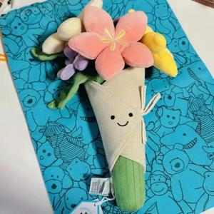 홀딩부케 봉제 장난감, 귀여운 시뮬레이션 튤립 꽃 인형, 봉제 장난감, 여아용 크리스마스 졸업 선물