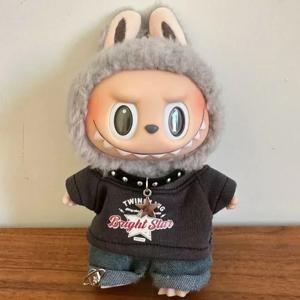 Labubu 옷 인형 미국 힙합, V1 V2 인형 의류 액세서리, Labubu 의류 디자이너, 15/17cm 인형 장난감