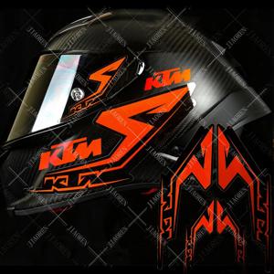 레이싱 Ktm 헬멧 스티커 데칼 로고 Exc 250 300 350 450 Duke 200 690 1290 390 Rc 125