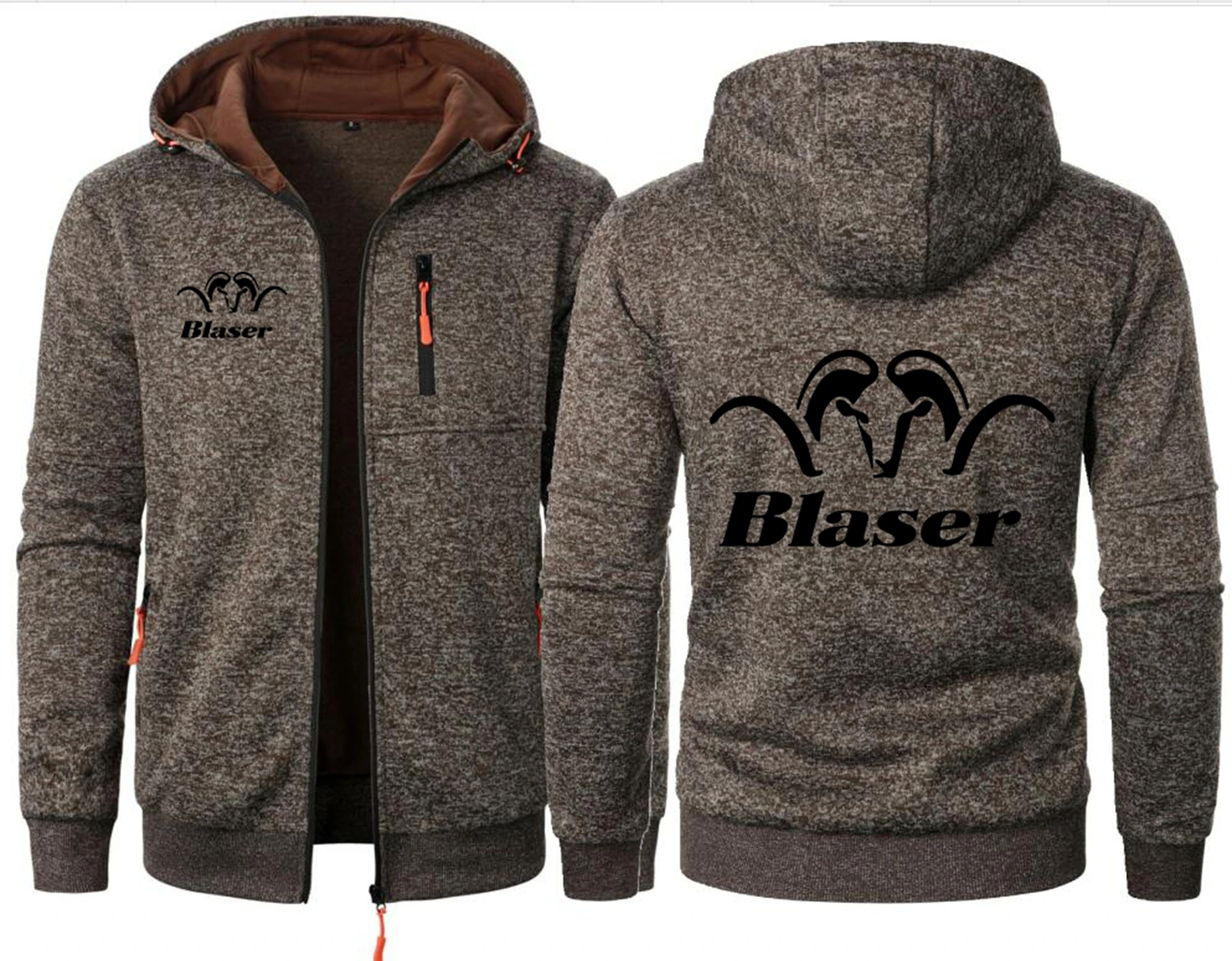 Blaser Hunt Rifle 야외 매니아 남성 후드 캐주얼 후드 코트 봄 가을 운동복 남성 운동복 남성 힙합 자켓