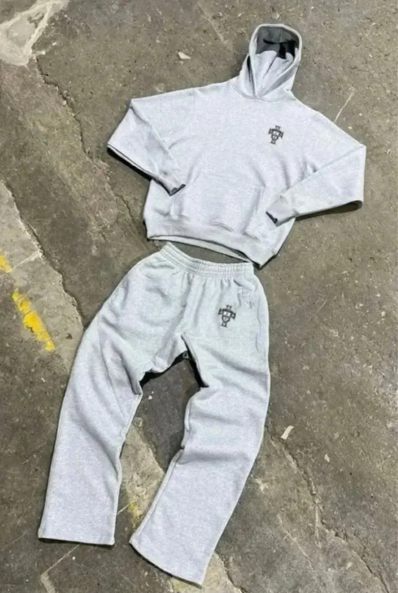 하이 스트리트 고스 트렌드 남성 의류 정장 패션 새로운 streetwear 복고풍 운동복 미국 펑크 힙합 캐주얼 루즈 커플 정장