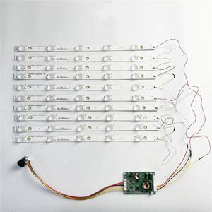 10 개 425mm LED 백라이트 스트립 5 램프 키트 보드 광학 렌즈 Fliter 39 40 42 43 인치 LCD TV 12V 입력 업데이트 CCFL
