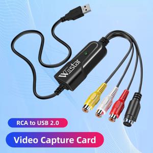 Wiistar-새로운 드라이버 무료 USB 2.0 비디오 캡처 카드 캡처, 윈도우 10/8/7/XP 캡처 비디오 VHS 변환
