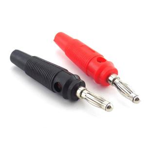 4mm 레드 블랙 바나나 플러그 커넥터 어댑터, 솔더리스 사이드 스택 가능, 스피커 비디오 오디오 AV DIY 커넥터 H10