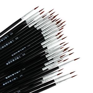 손으로 그린 얇은 후크 라인 펜, 미술 용품, 페인트 브러시, 나일론 브러시, 아크릴 페인팅 펜, 도매, 10 개