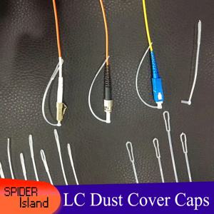광섬유 커넥터용 긴 꼬리가 있는 코드 먼지 플러그가있는 LC 더스트 캡 200mm 2.5mm FC ST SC 더스트 커버, 1.25 개