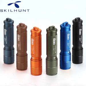 SKILHUNT E3A 100 루멘 AAA 키 체인 LED 손전등 미니 LED 키 라이트 포켓 토치 야외 일일 캠핑 하이킹 승마 낚시