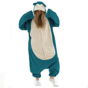 새로운 Snorlax Kigurumi XXL 만화 정장 여성 잠옷 애니메이션 Onesies 성인 남성용 Onsie Boy Girls Pijamas Fleece 원피스 바디 슈트