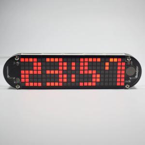 고정밀 데스크탑 시계, LED 도트 매트릭스, 크리에이티브 디스플레이, DIY 완성 키트, 이미 납땜 됨, DS3231