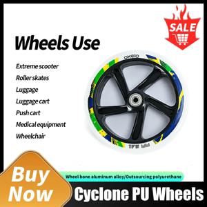 125mm 175mm 180mm 200mm PU 인라인 스케이트 보드 롤러, 휠체어 스케이트 보드 액세서리, 자동 성인 롤러 스케이트에 적합